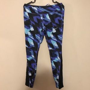 Blue Nike leggings - L